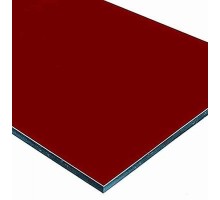 Алюминиевая композитная панель 3мм красная Goldstar RAL3020 стенка 0,3, 1220*4000 мм