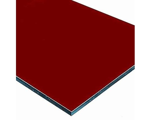 Алюминиевая композитная панель 3мм красная Goldstar RAL3020 стенка 0,3, 1220*4000 мм